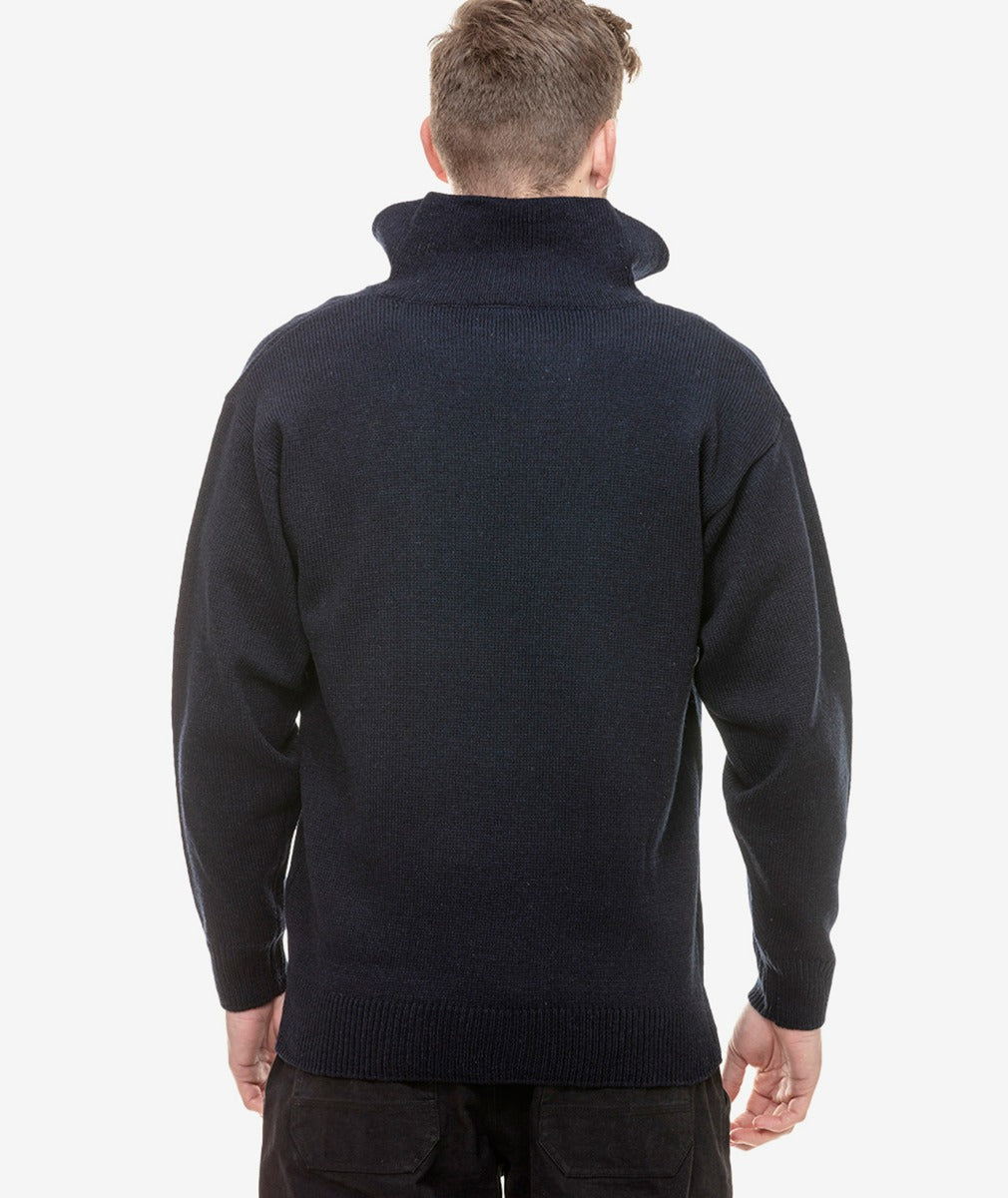Mariner Zip Neck Sweater | Navy - Swanndri - Beechworth Emporium