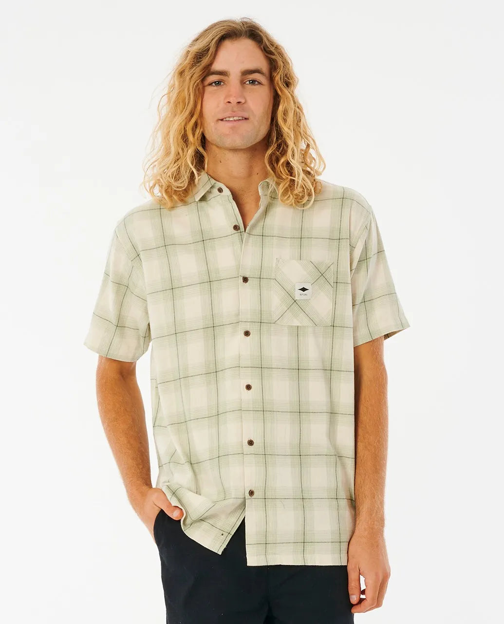 Quality Surf Products Short Sleeve Shirt | Bone - Rip Curl - Beechworth Emporium