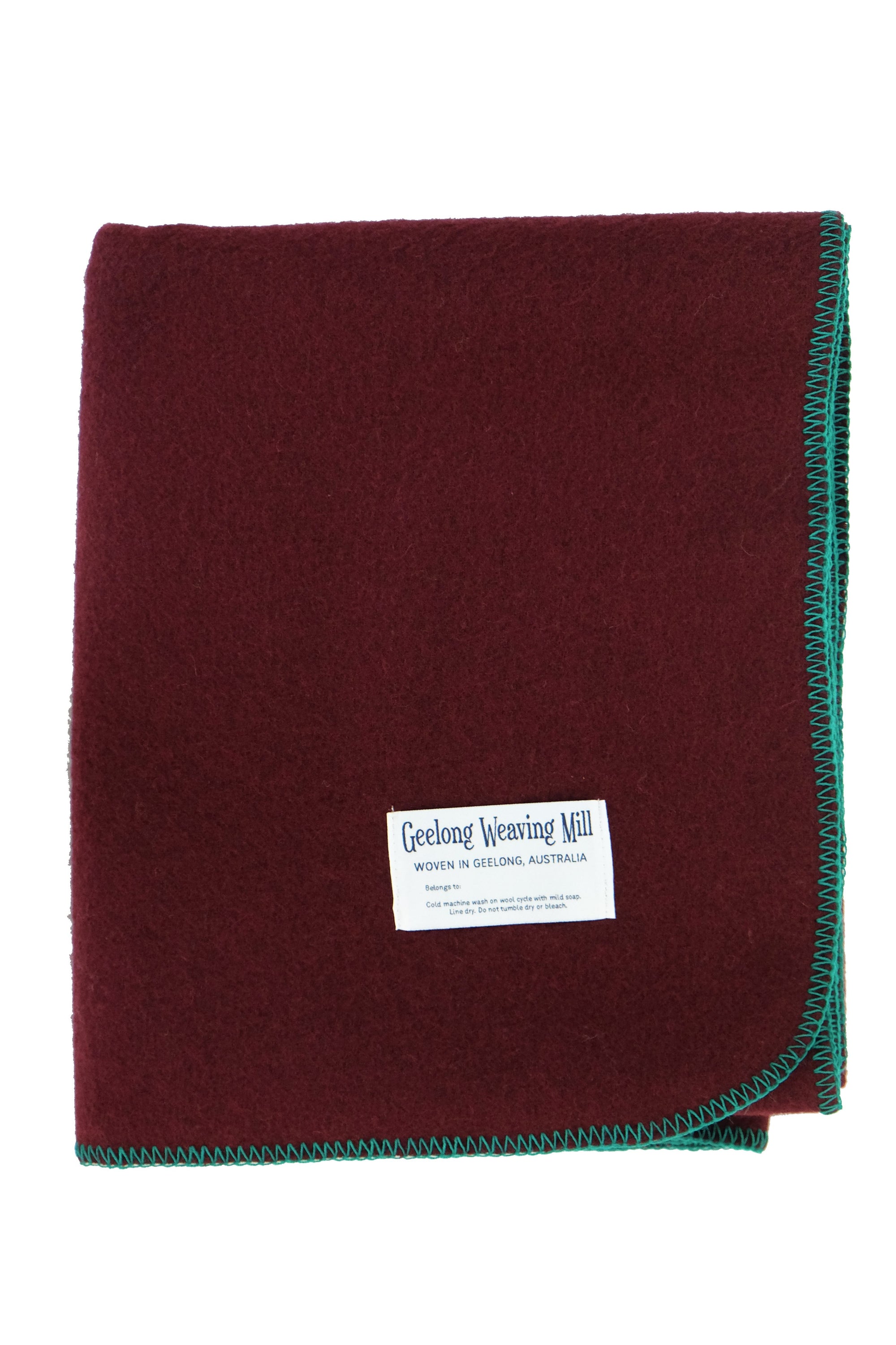 Sangria Mint Stitch Blanket | 123cmx150cm - Beechworth Emporium