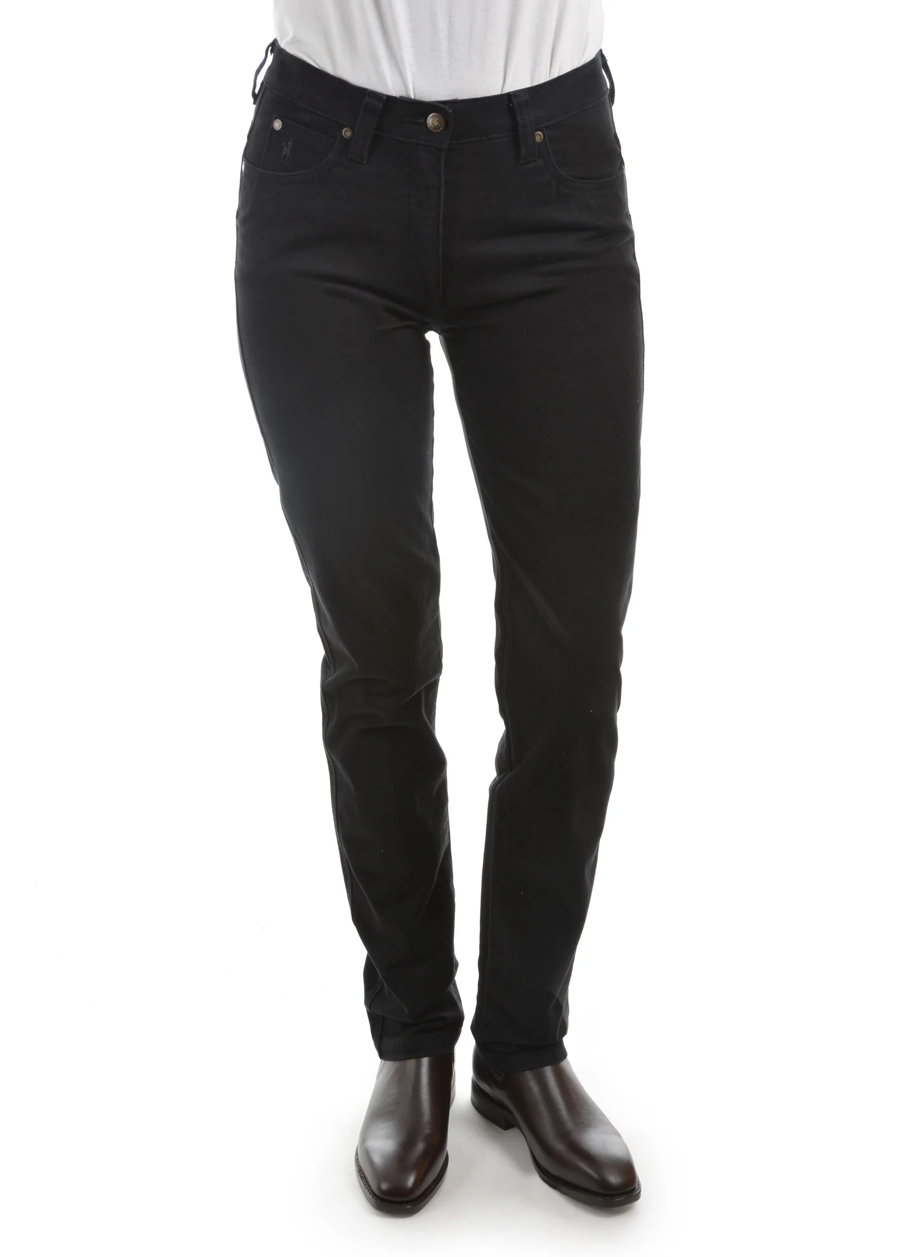 Stretch Moleskin Wonder Jean | Black - Thomas Cook - Beechworth Emporium