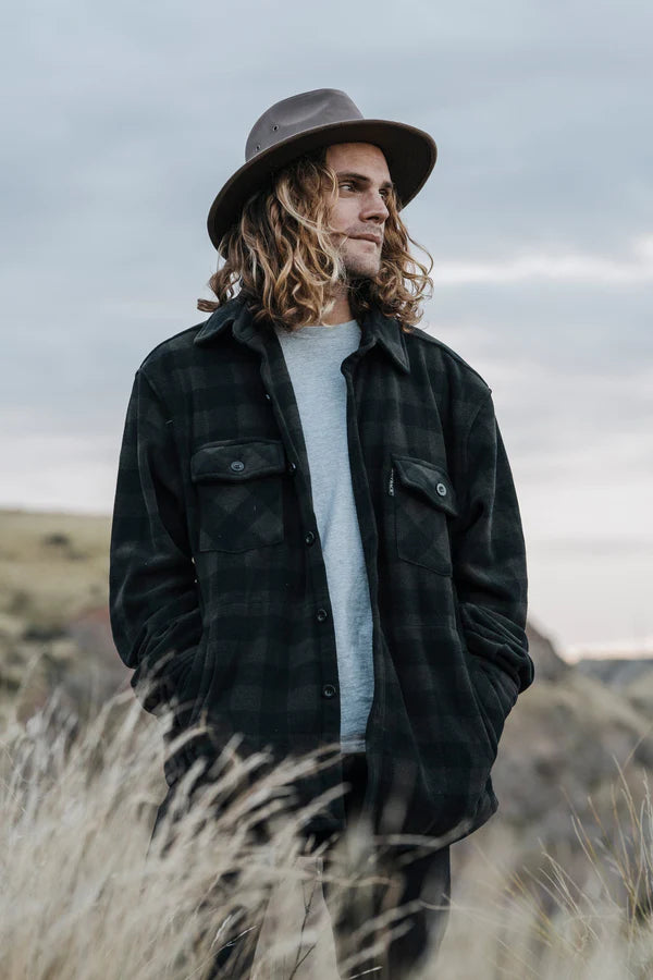 Mens Big Shirt | Charcoal - - Beechworth Emporium
