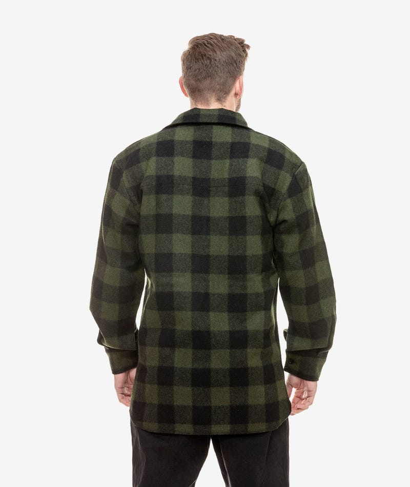 Ranger Wool Bushshirt | Olive/Black Check - Swanndri - Beechworth Emporium
