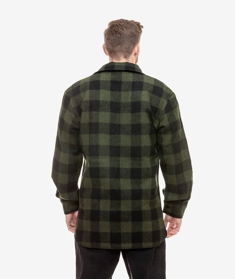 Ranger Wool Bushshirt | Olive/Black Check - - Beechworth Emporium