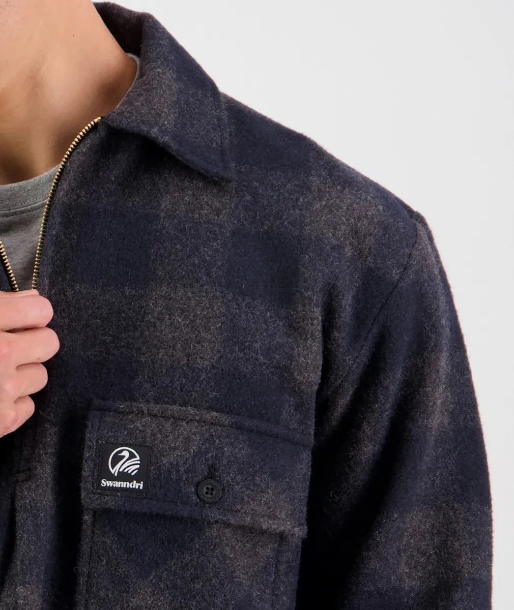 Ranger Wool Bushshirt | Coal Check - Swanndri - Beechworth Emporium