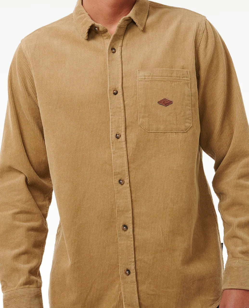 Classic Surf Cord Long Sleeve Shirt | Dark Khaki - Rip Curl - Beechworth Emporium