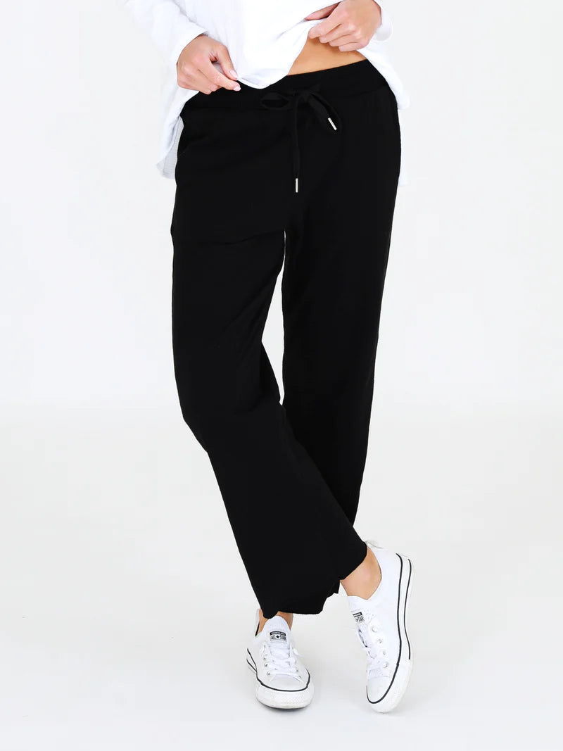 Venus Wide Leg Joggers with Rib Panel - 3rd Story - Beechworth Emporium