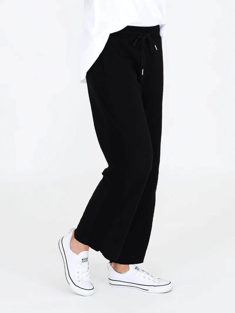 Venus Wide Leg Joggers with Rib Panel - 3rd Story - Beechworth Emporium