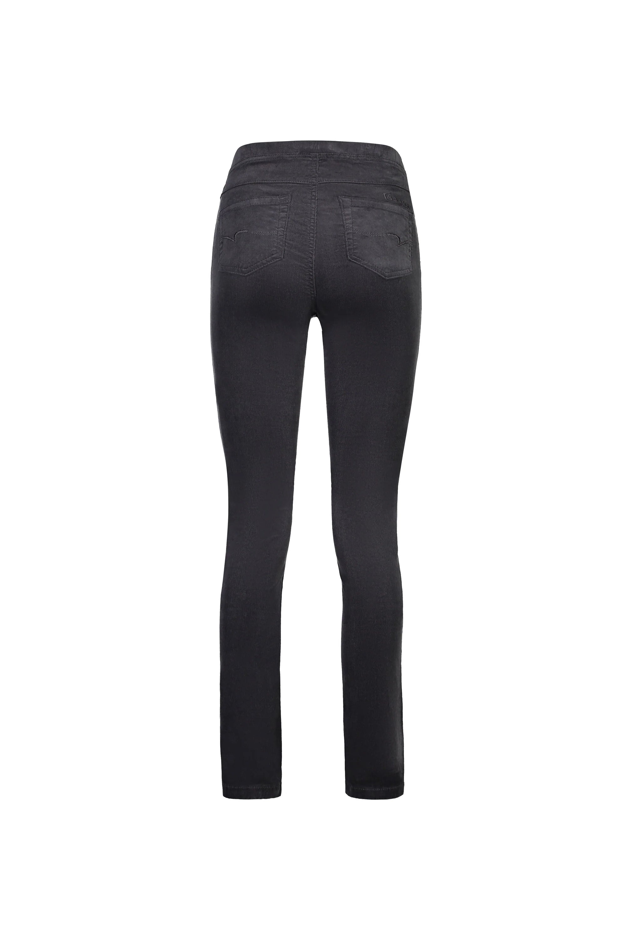 Slim Leg Full Length Cord Pull On | Charcoal -  - Beechworth Emporium