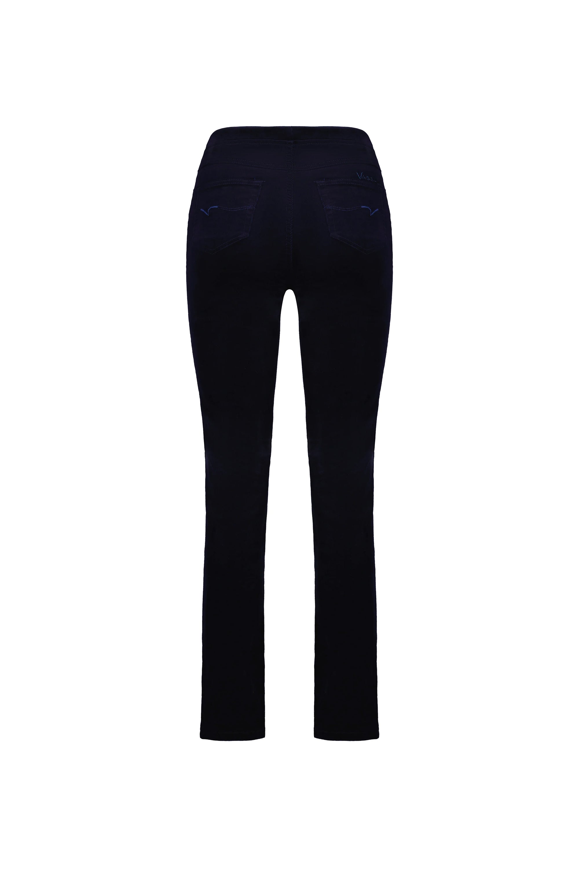 Slim Leg Full Length Cord Pull On | Midnight -  - Beechworth Emporium