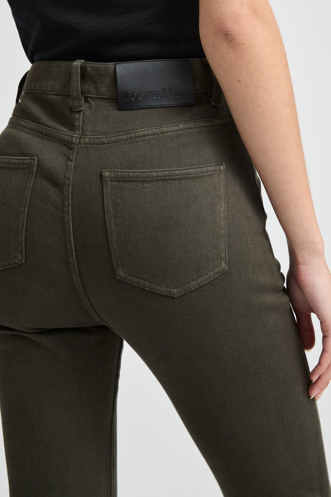 High Rise Straight Leg MERINO-DENIM™ Jean | Bay Leaf - Toorallie - Beechworth Emporium