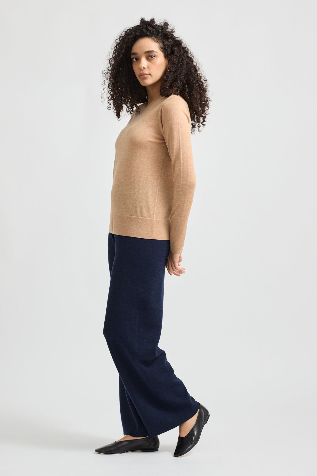 Fine Merino Crew | Cashew - Toorallie - Beechworth Emporium