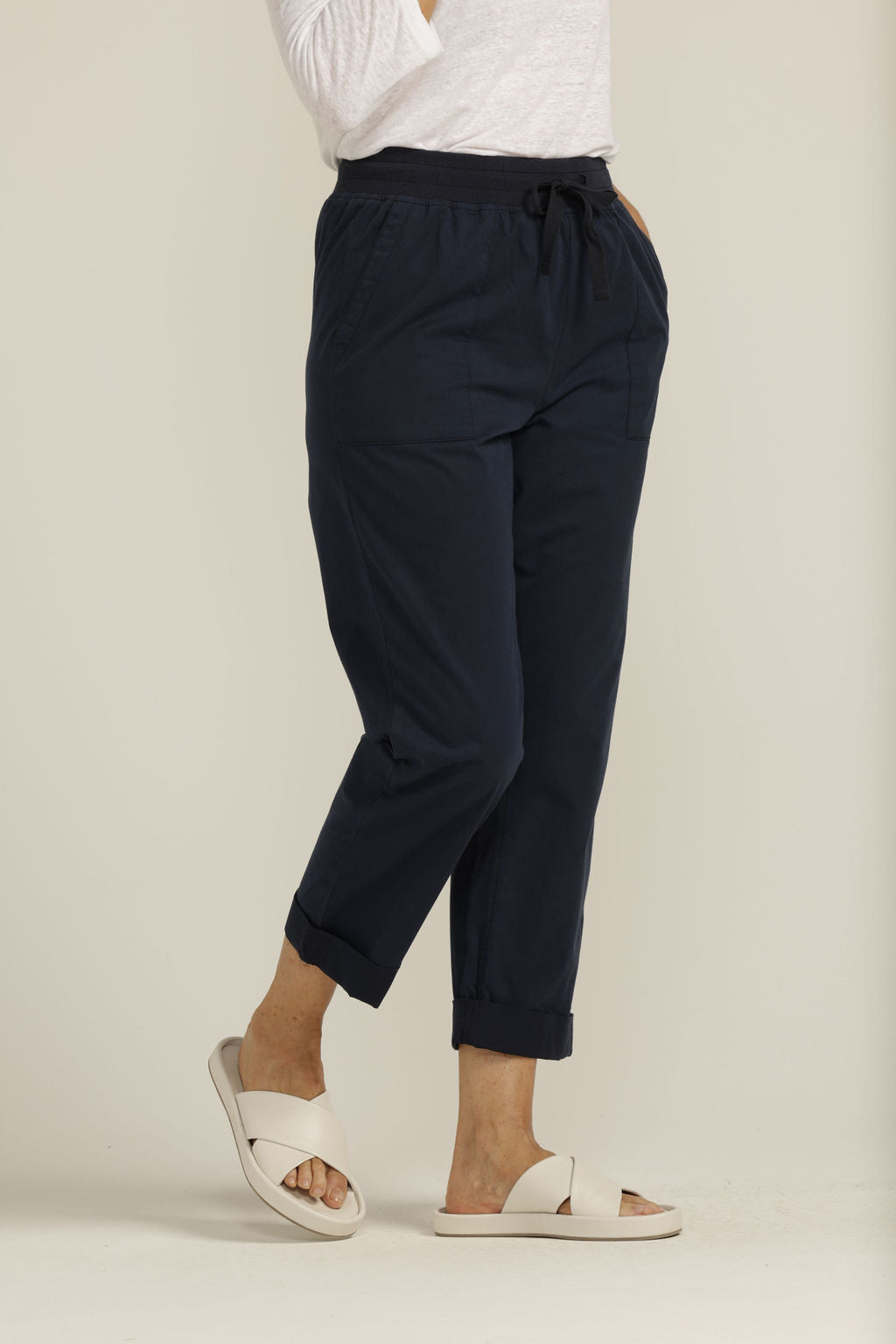 Relaxed Rib Knit Waistband Pant - Goondiwindi - Beechworth Emporium