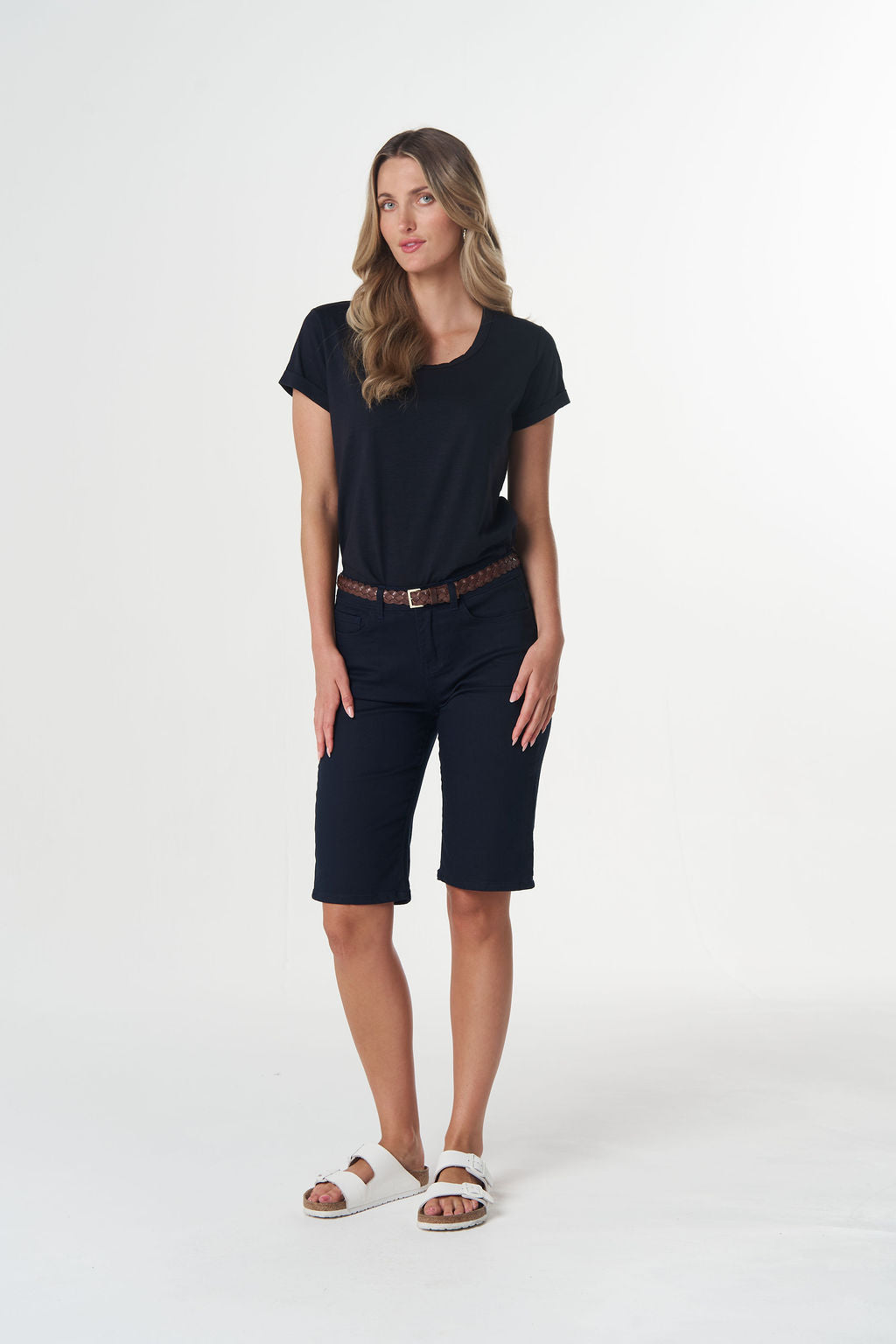 5 Pocket Denim Shorts | Dark Navy