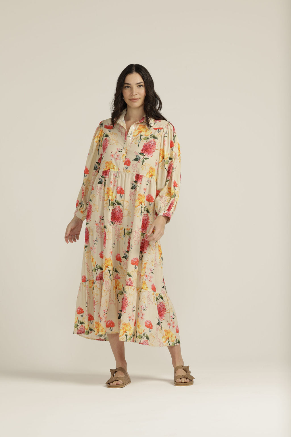 Cotton Soft Floral Dress - Goondiwindi - Beechworth Emporium