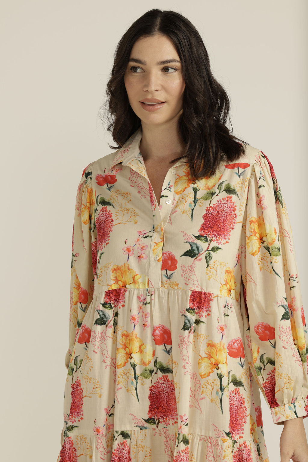 Cotton Soft Floral Dress - Goondiwindi - Beechworth Emporium