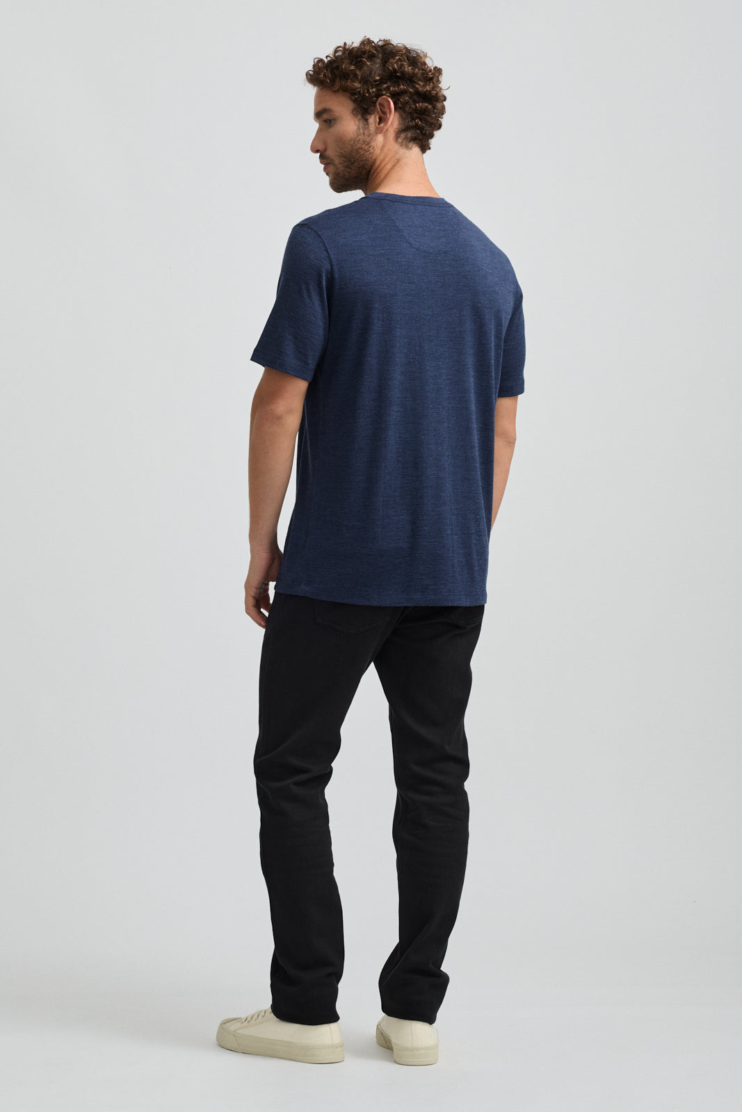 Merino Crew T-Shirt | Midnight