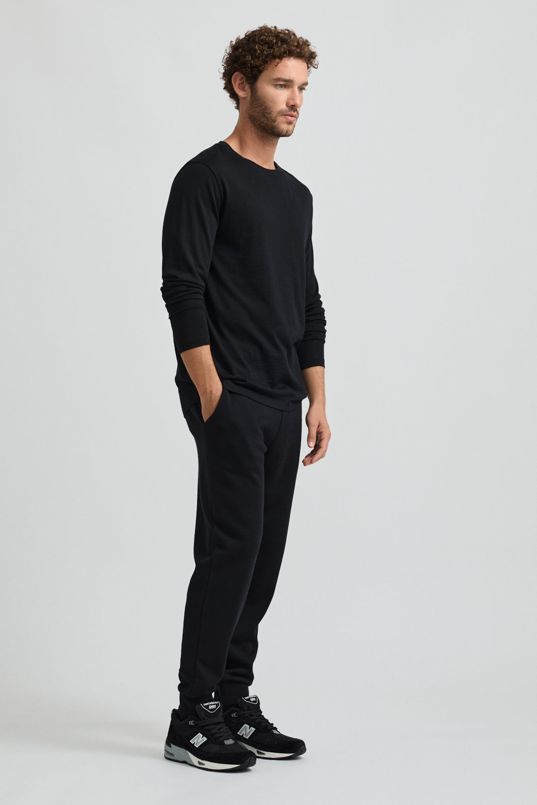 Merino Long Sleeve T-Shirt | Black