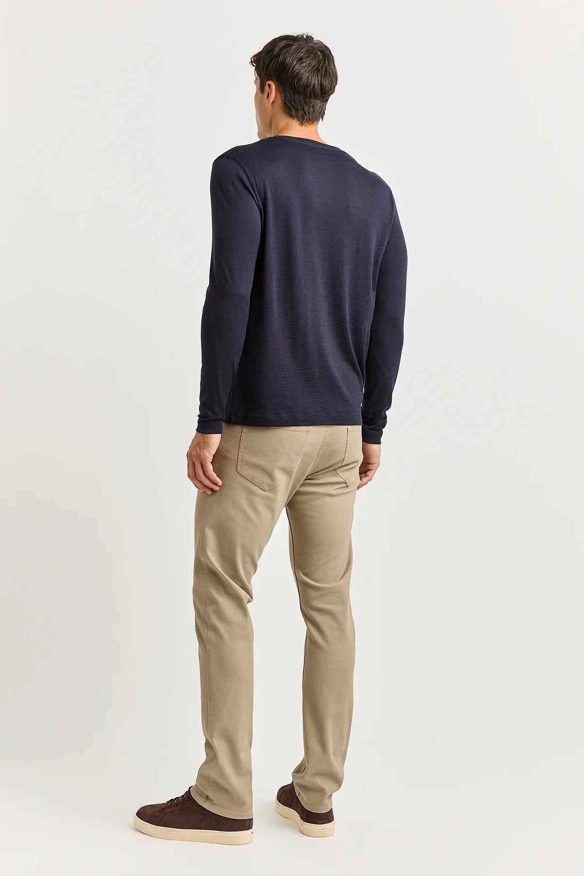 Merino Long Sleeve T-Shirt | French Navy