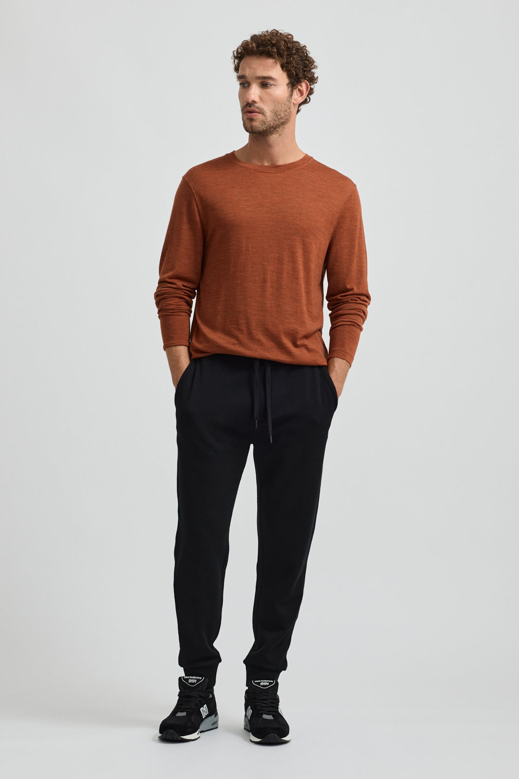 Merino Long Sleeve T-Shirt | Rust - Toorallie - Beechworth Emporium