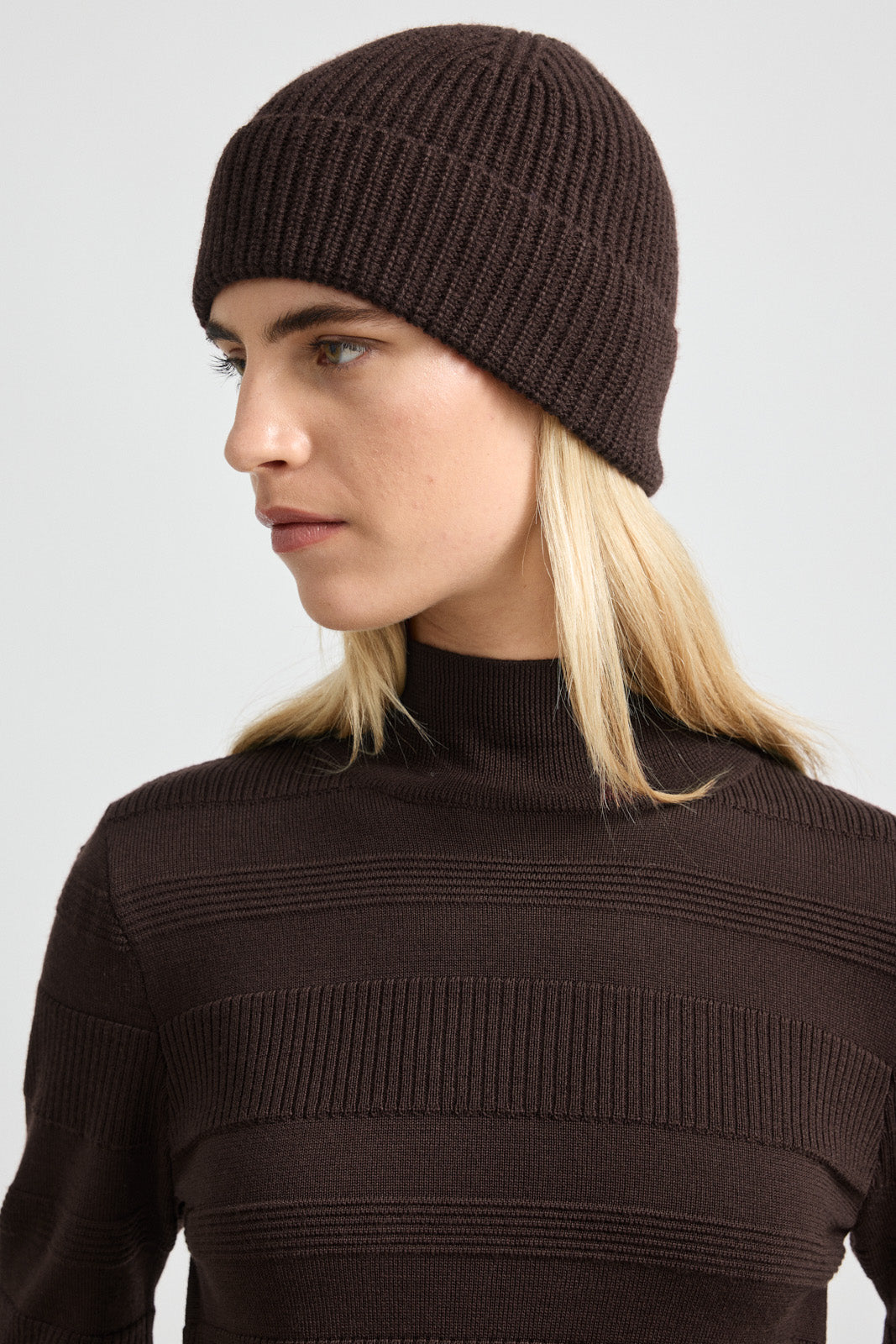 Rib Knit Beanie | Cacao - Toorallie - Beechworth Emporium