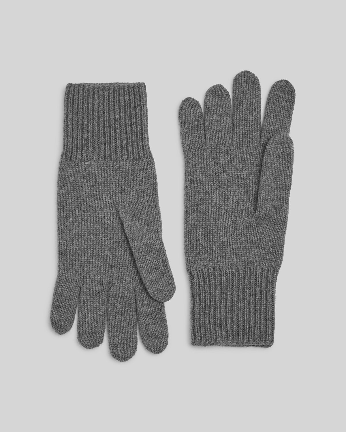 Merino Rib Glove | Mid Grey - Toorallie - Beechworth Emporium