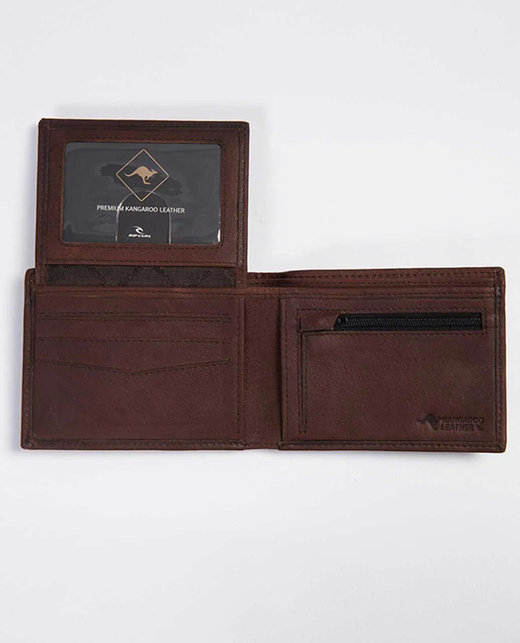 K-Roo RFID All Day Leather Wallet | Brown - Rip Curl - Beechworth Emporium