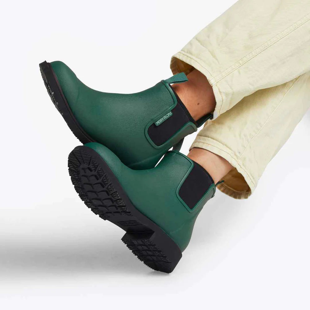 Bobbi Gumboot | Alpine Green &amp; Black - Merry People - Beechworth Emporium