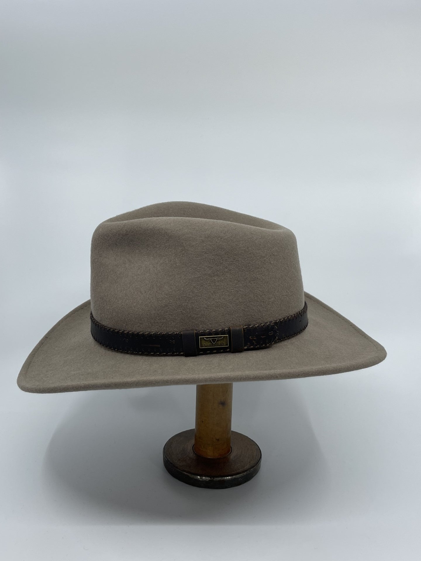 Buck Flinders Wool Felt Outback Hat | Putty - Avenel of Melbourne - Beechworth Emporium