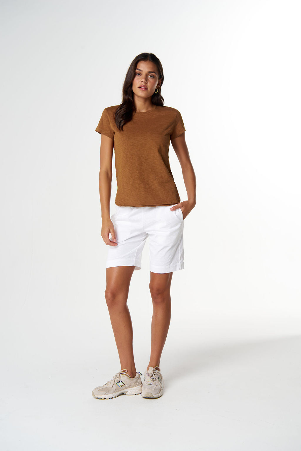 The Shaped Hem Tee | Fox