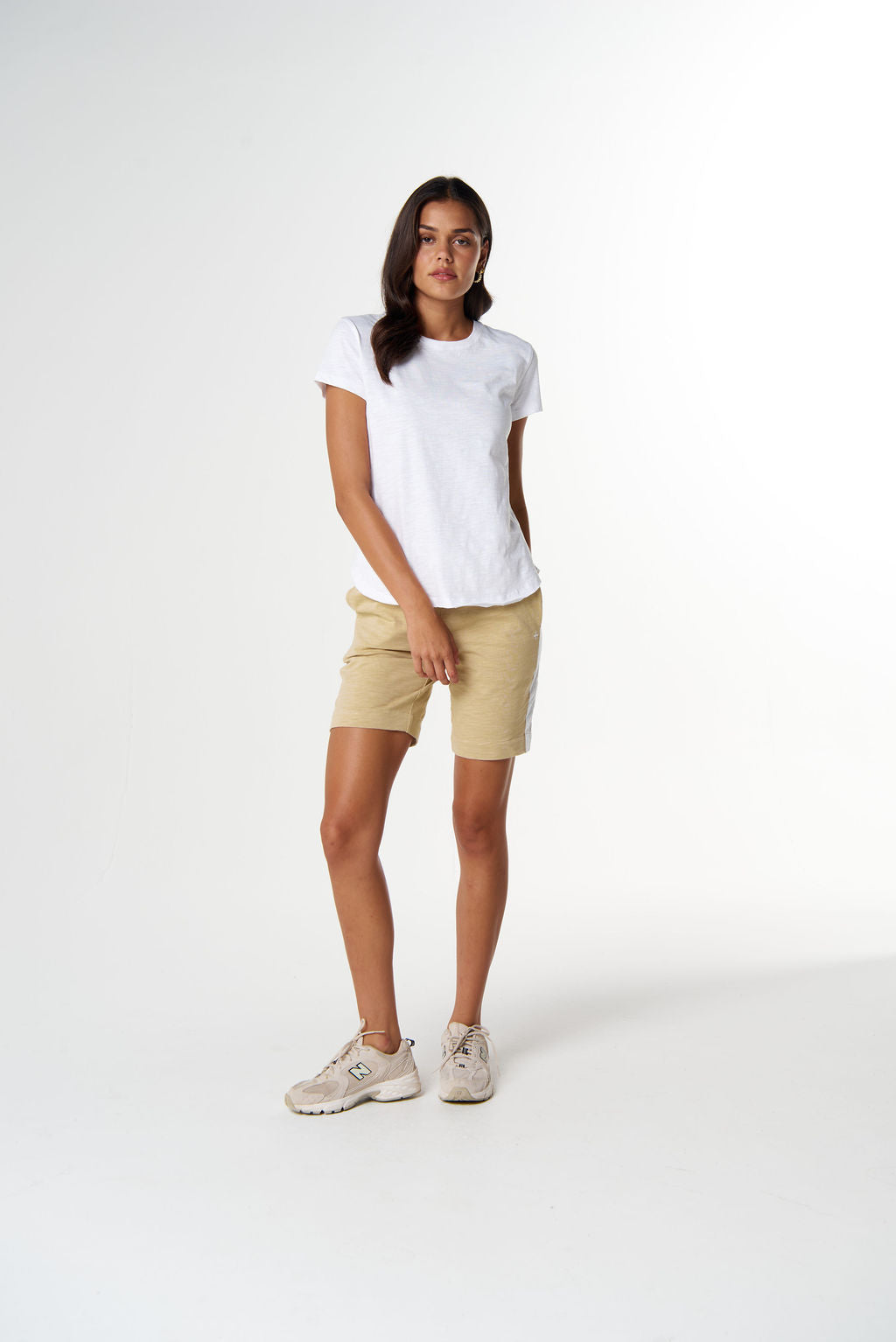 The Shaped Hem Tee | White