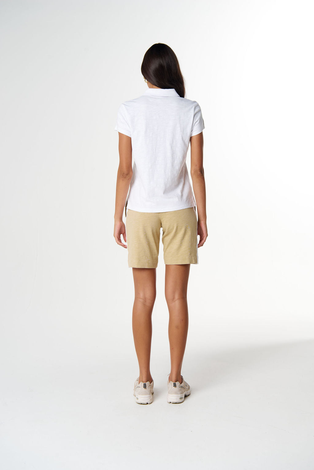 The Collared Henley | White