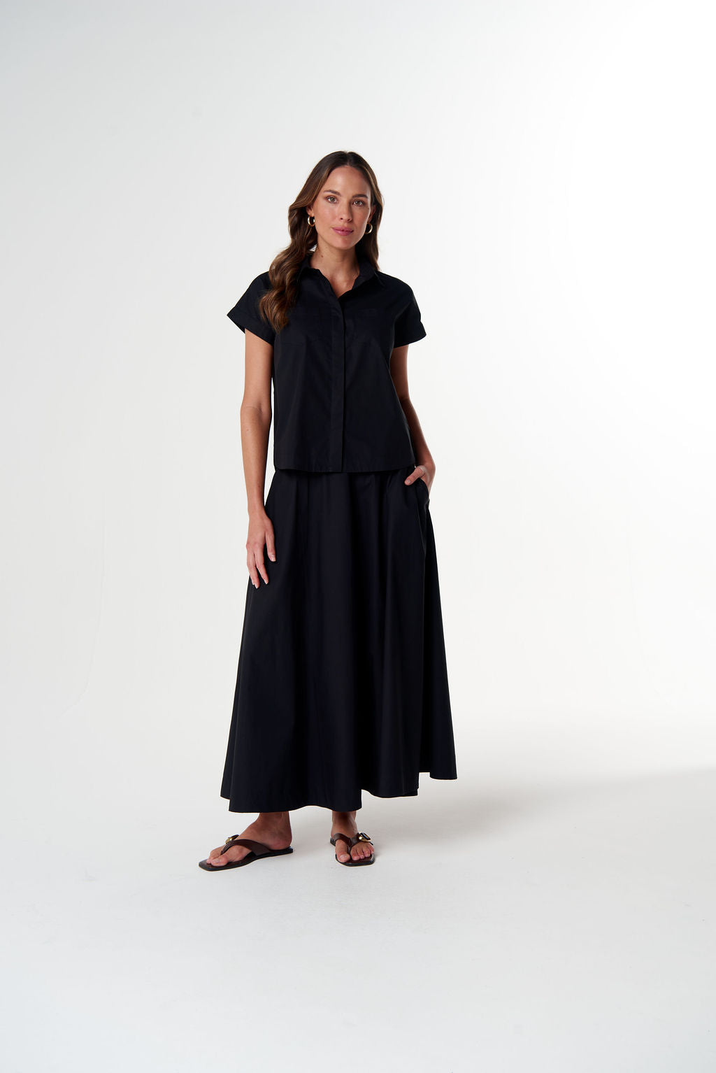 Chill Cotton Shirt | Black