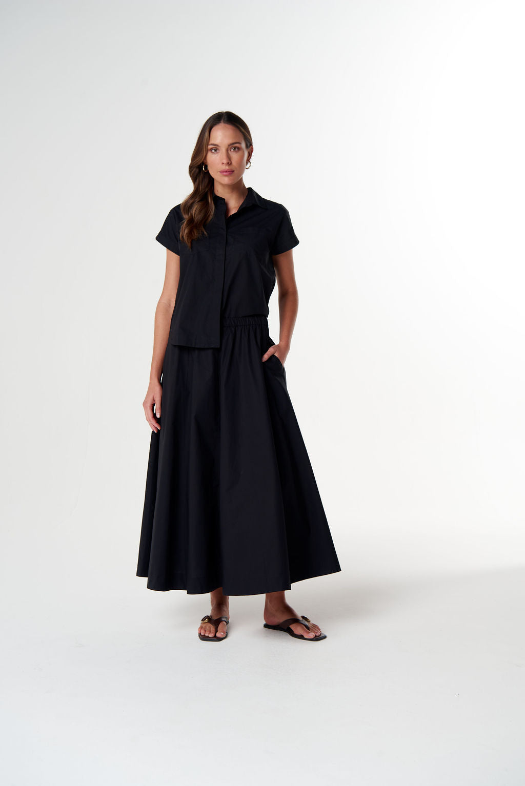 Sundown Cotton Maxi Skirt