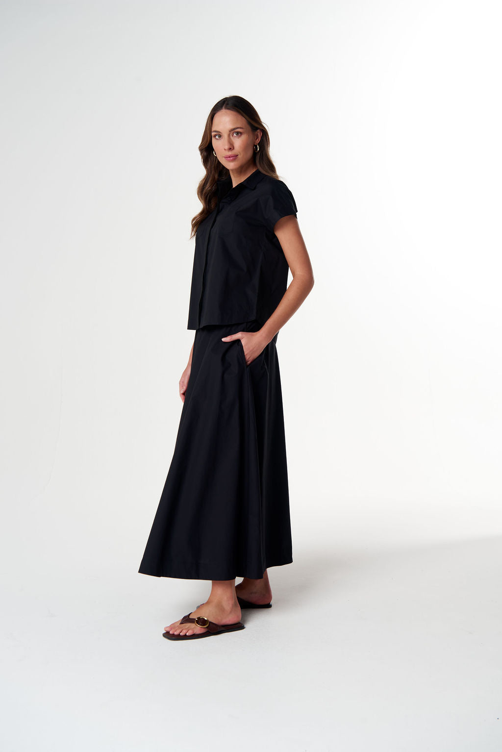 Sundown Cotton Maxi Skirt