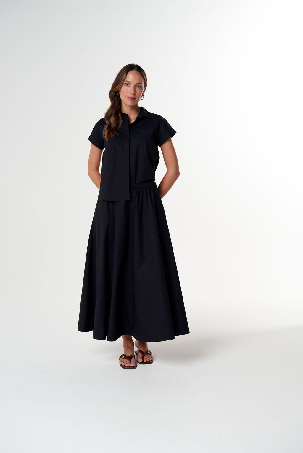 Sundown Cotton Maxi Skirt