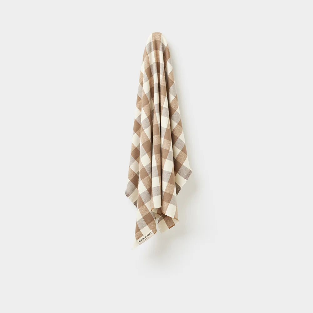 Check Baby Blanket | Dune