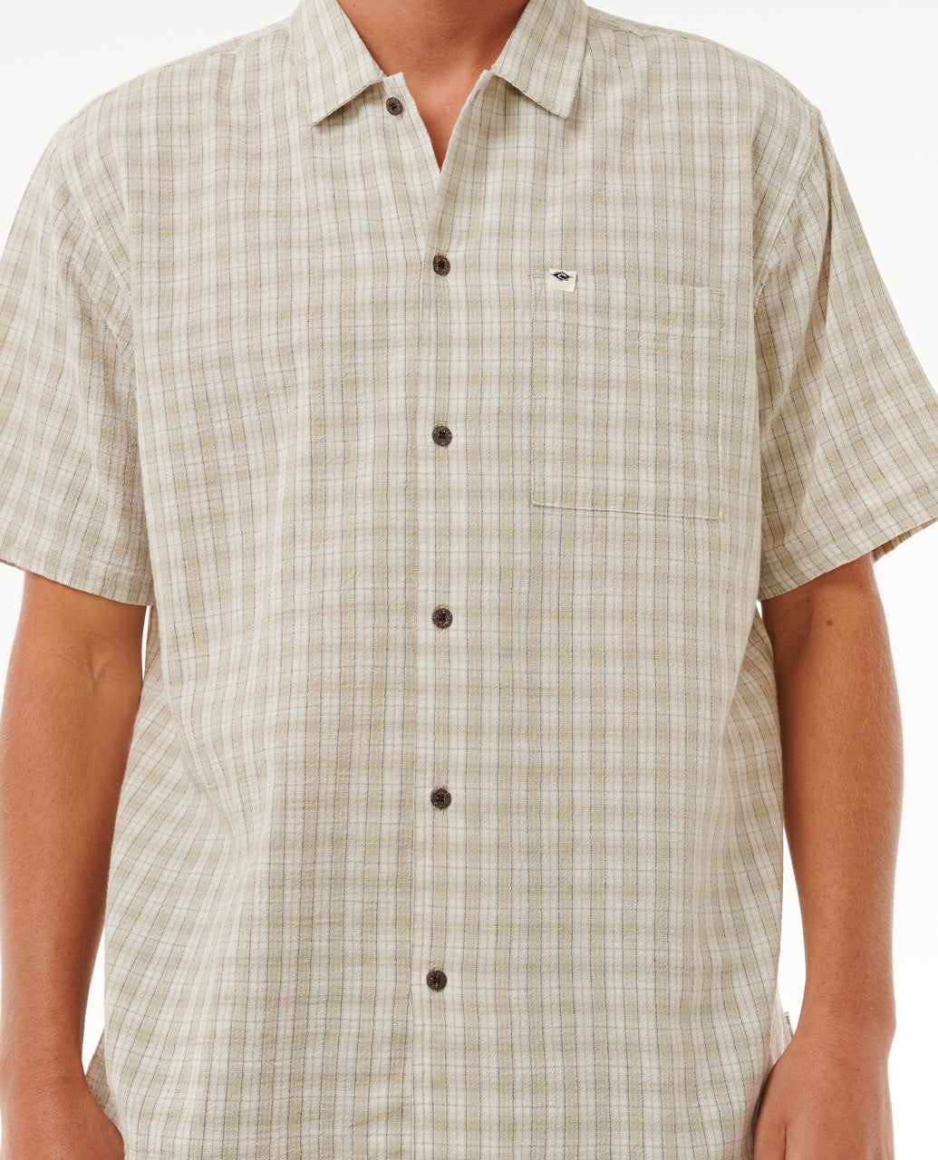 Classic Surf Check Short Sleeve Shirt | Bone