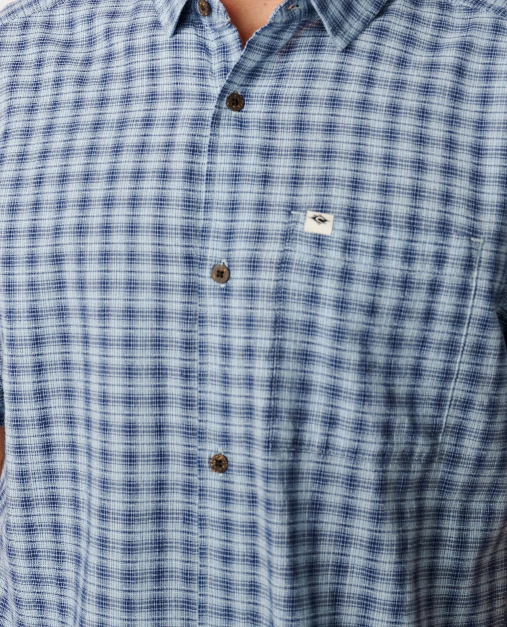 Classic Surf Check Short Sleeve Shirt | Glacier Blue