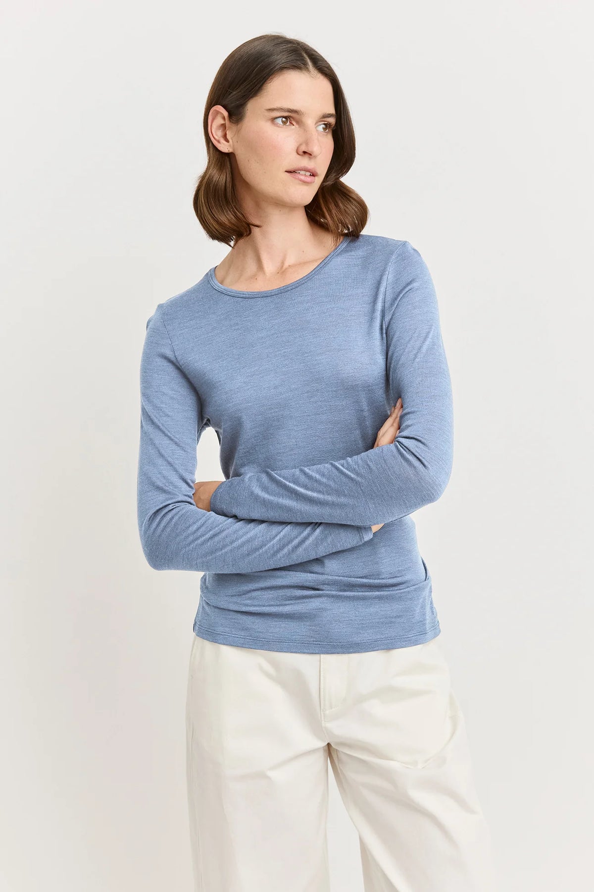 Crew Merino Tee | Mist