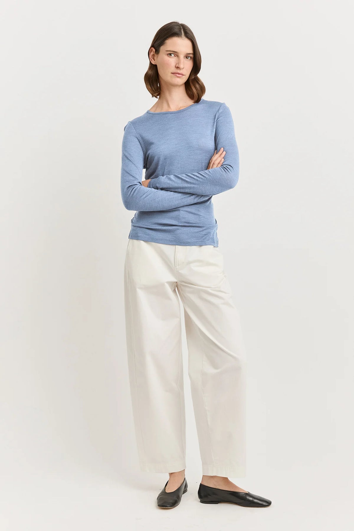 Crew Merino Tee | Mist