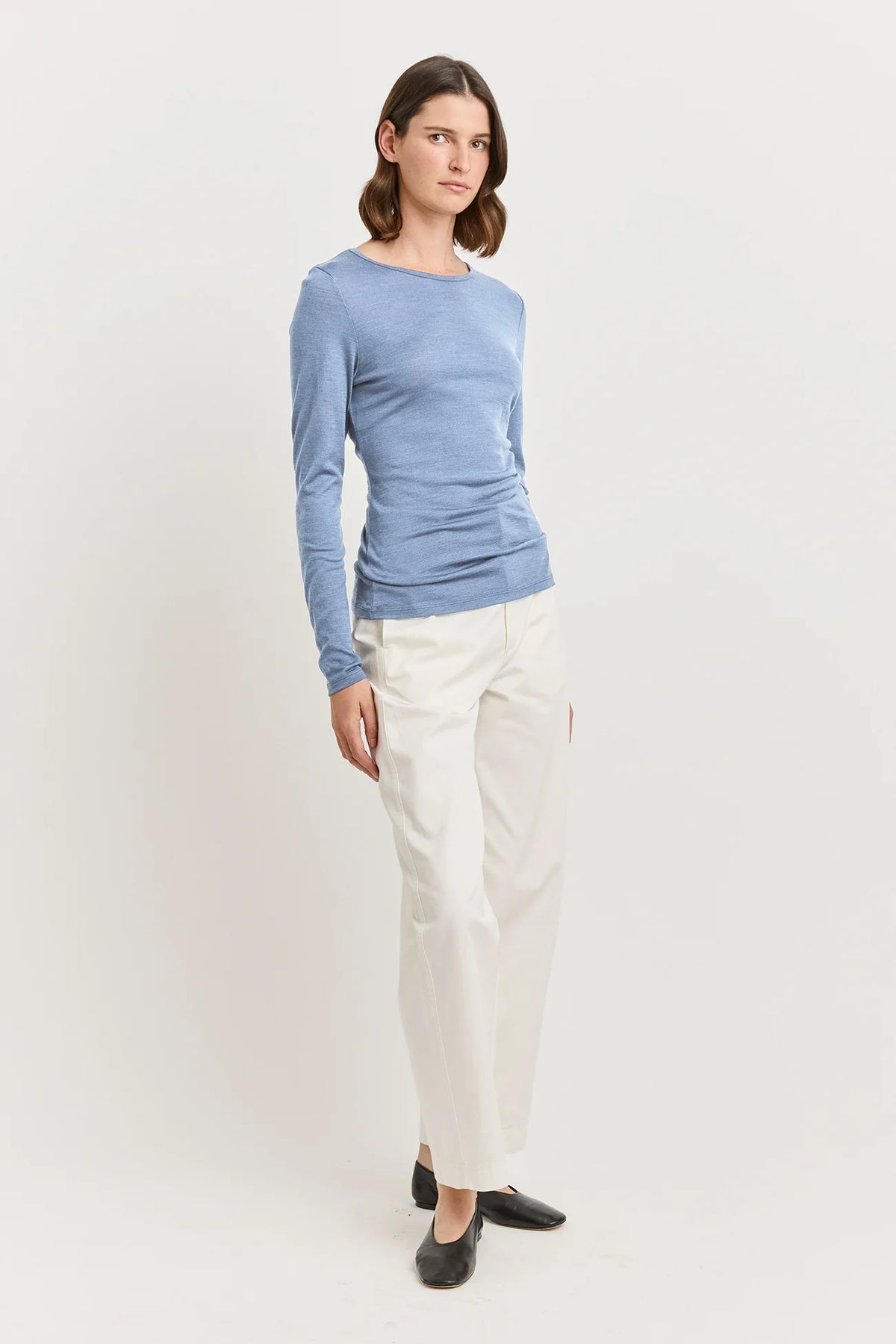 Crew Merino Tee | Mist
