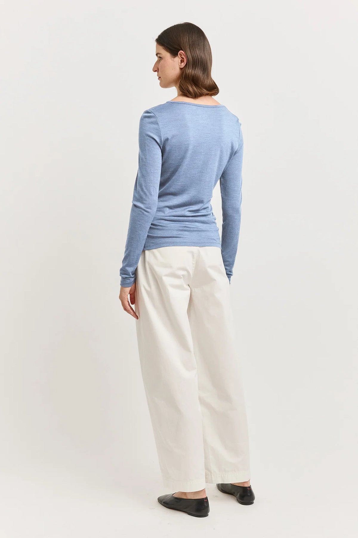 Crew Merino Tee | Mist