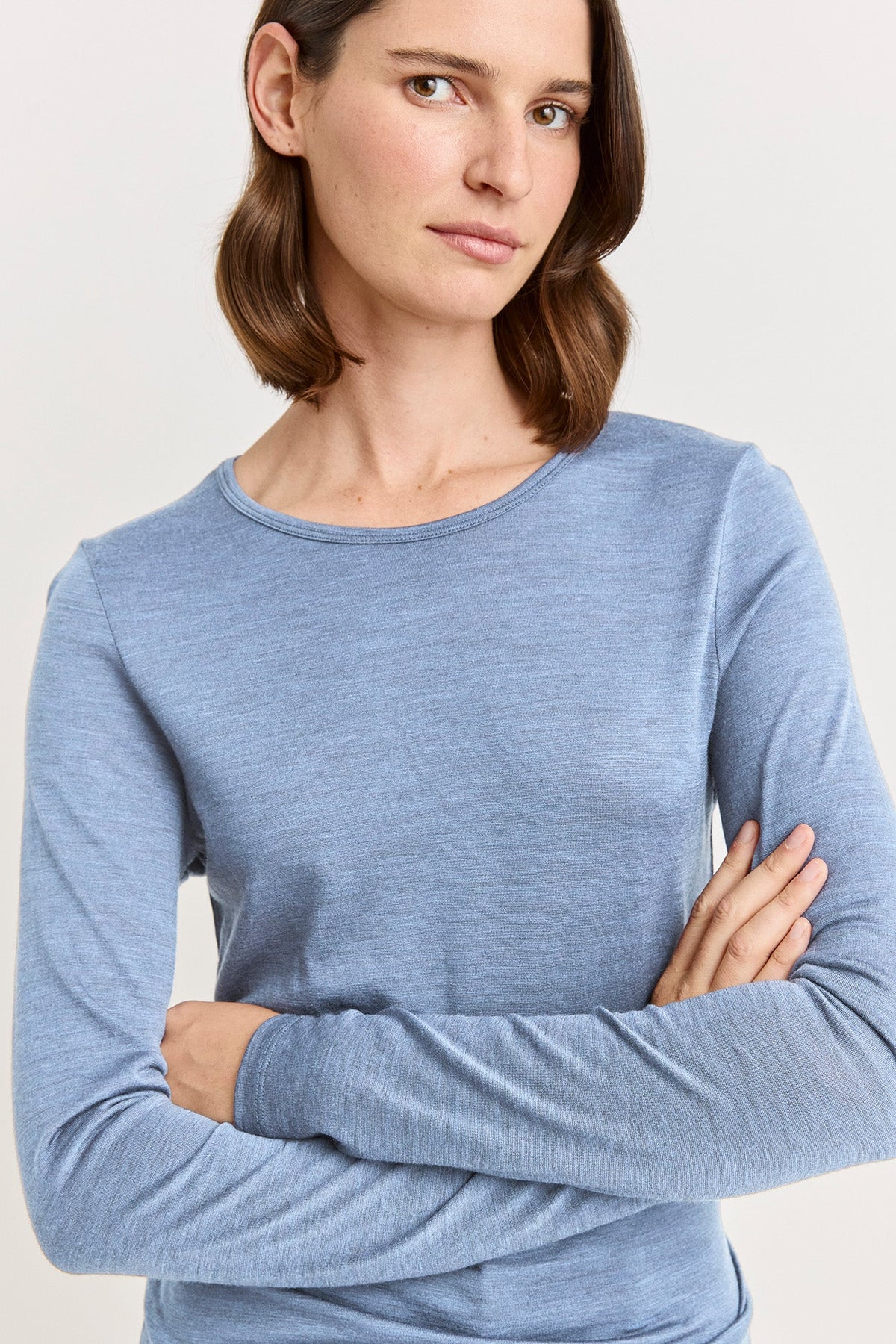 Crew Merino Tee | Mist