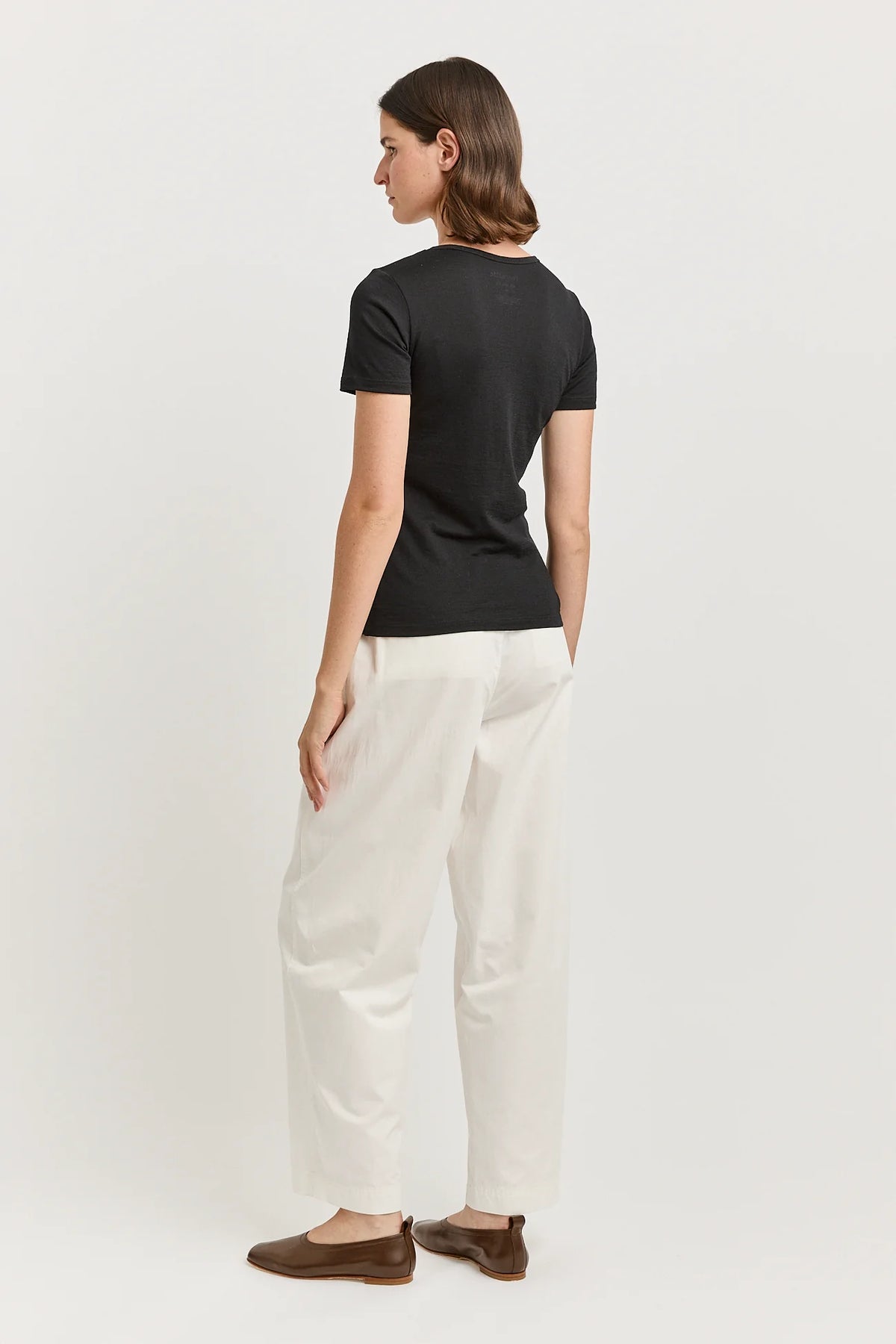 Short Sleeve Merino Tee | Black