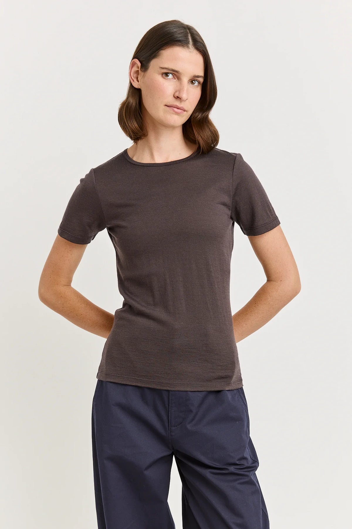 Short Sleeve Merino Tee | Date