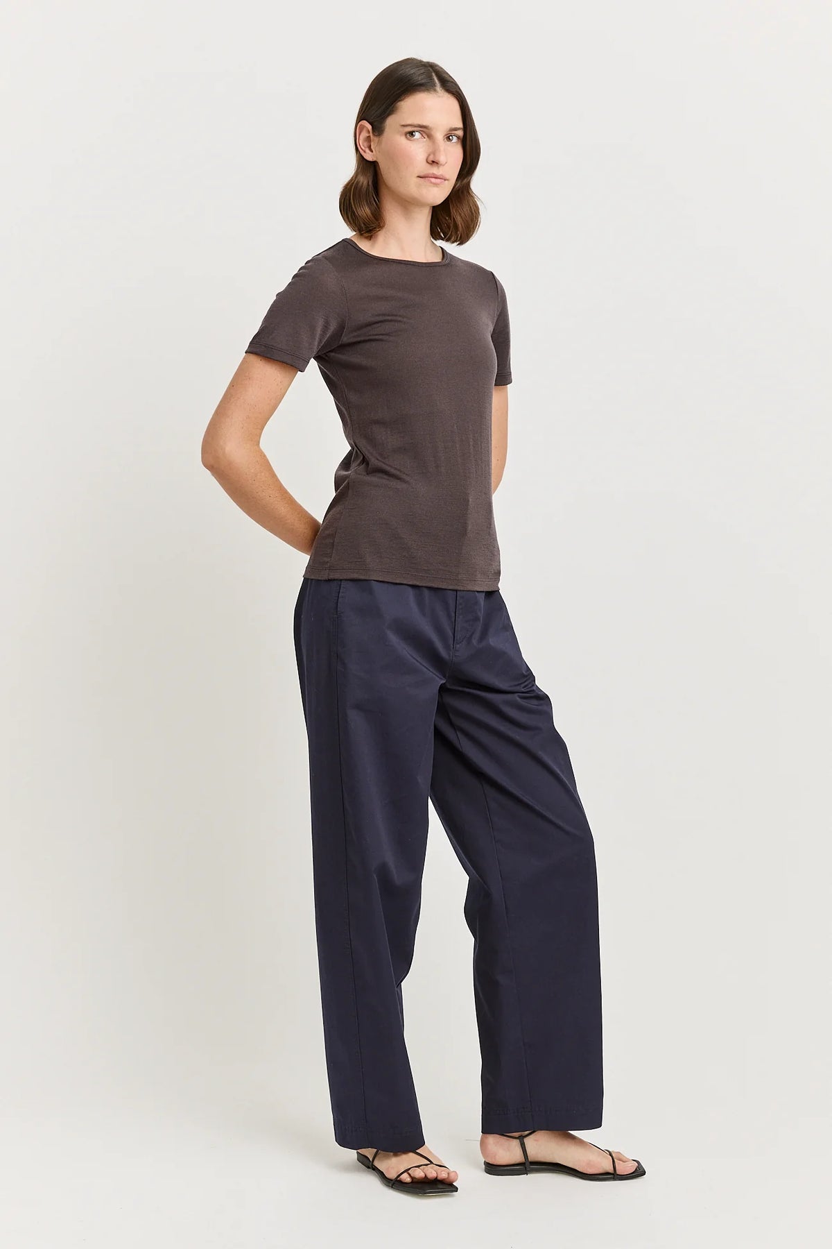 Short Sleeve Merino Tee | Date
