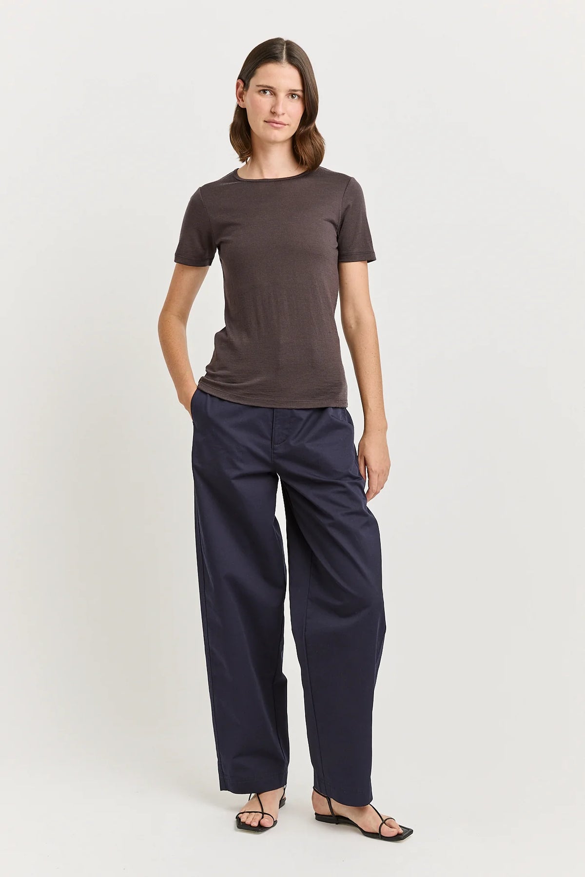 Short Sleeve Merino Tee | Date