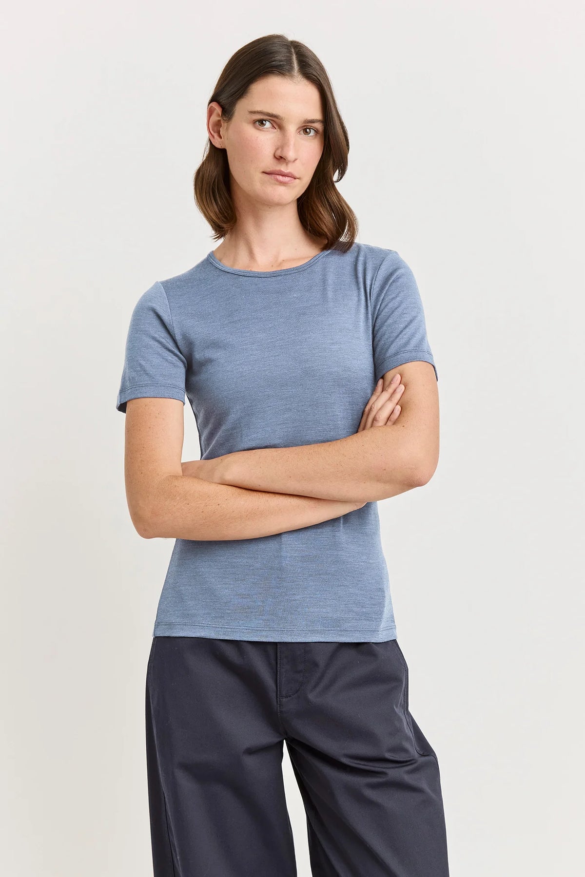 Short Sleeve  Merino Tee | Mist