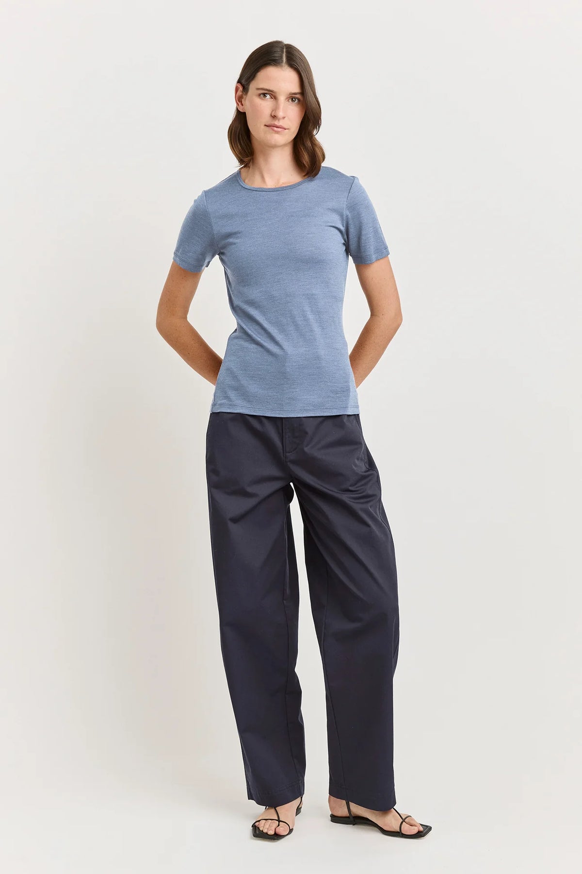 Short Sleeve  Merino Tee | Mist