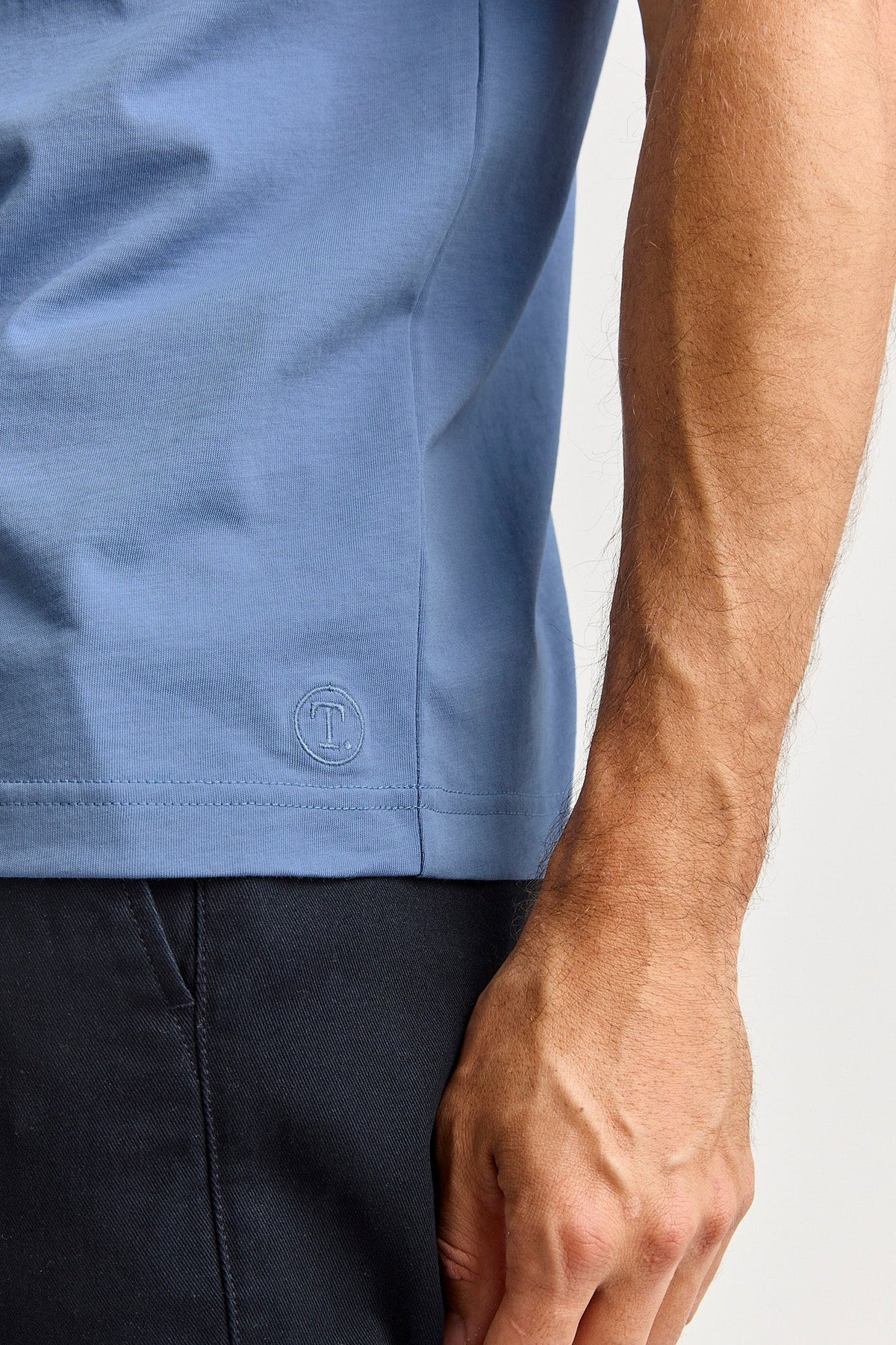 Crew T-Shirt Organic Cotton | Blue Flight